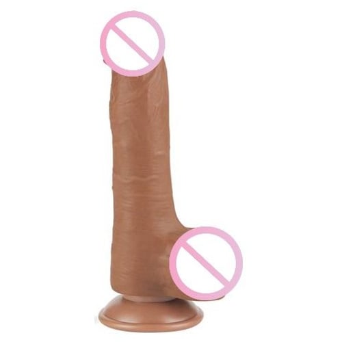 Фаллоимитатор LoveToy Sliding-Skin Dual Layer Dong 8" Brown