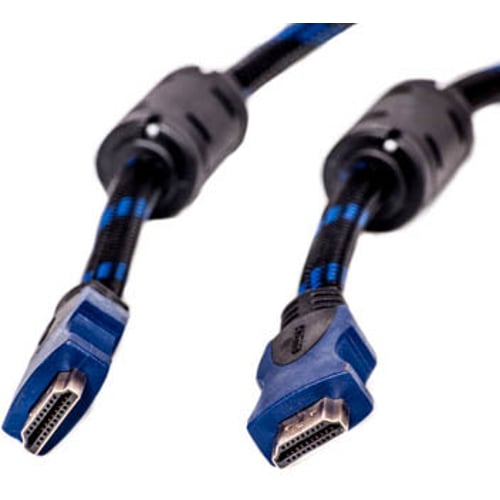 Кабель і перехідник PowerPlant HDMI - HDMI, 15м, позолочені коннектори, 1.4V, Nylon, Double ferrites (KD00AS1206)