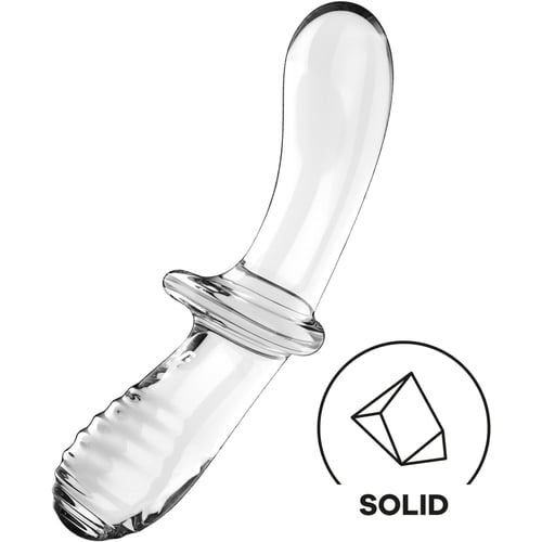 Скляний дилдо Satisfyer Double Crystal (Transparent)