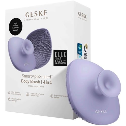 Электрощетка для тела GESKE Body Brush 4 в 1 Purple (GK000704PL01)