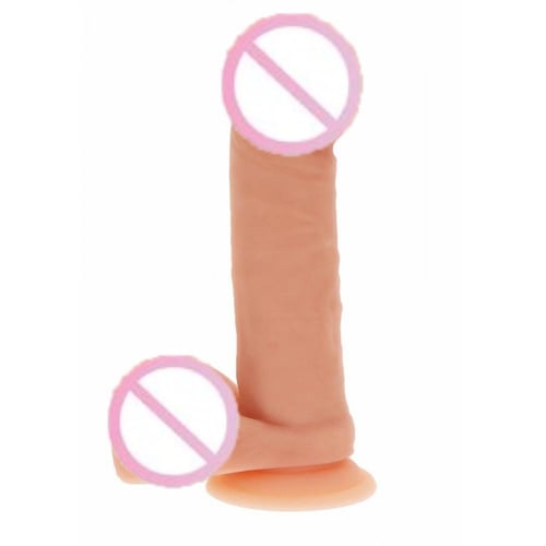 Фалоімітатор з мошонкою Get Real Silicone Dildo 8 Inch w Balls, 17.5х4 см