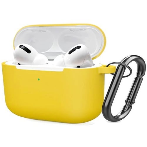 Чехол для наушников TPU Case with Belt Yellow for Apple AirPods Pro