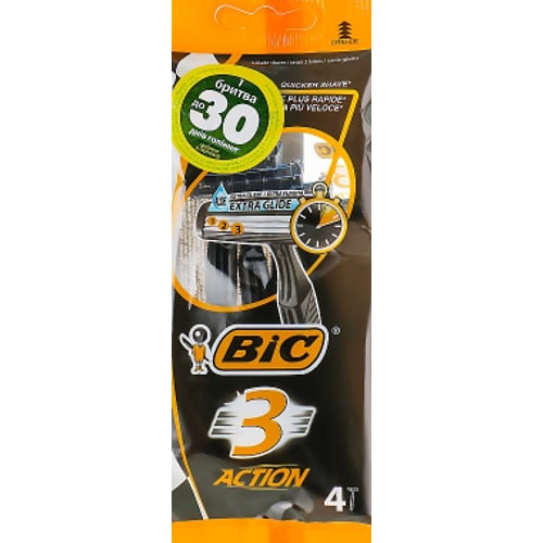 BIC Action 3 Станки для бритья 4 шт.