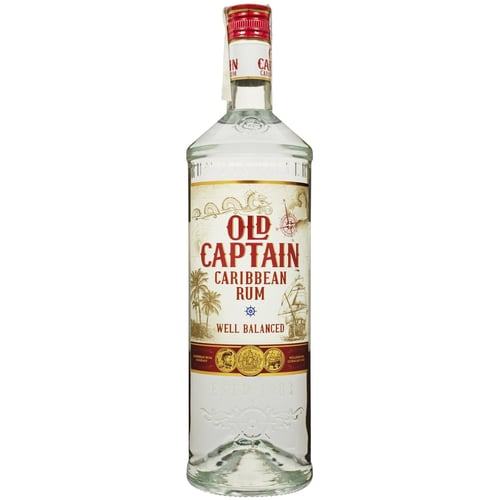 Ром Old Captain Caribbean White 37.5% 1 л (FSH_8711114480559)