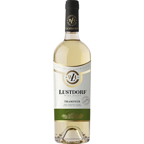 Вино Lustdorf Траминер белое полусладкое 0.75л 9-13% (PLK4820189290032)