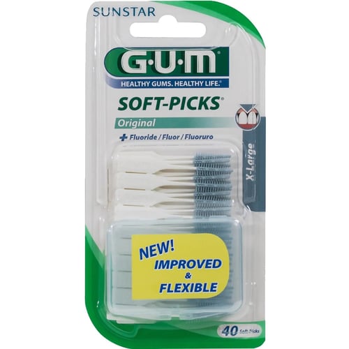 GUM Soft Picks extra-large Набор межзубных щеток с фтором 40 шт