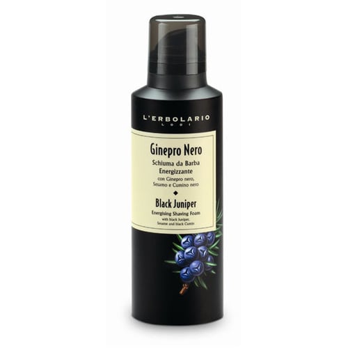 L'Erbolario Black Juniper Energising Shaving Foam Пена для бритья Черный Можжевельник 200 ml