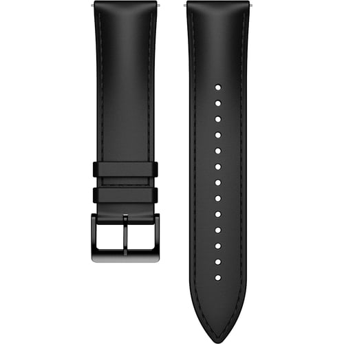 Mobvoi 24mm Leather Watch Band Tuxedo Black for TicWatch Pro 5