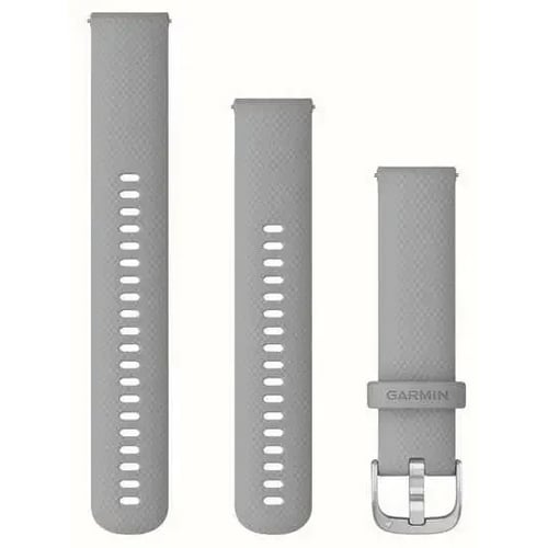 Ремінець Garmin Quick Release Silicone Band Vivomove 3 Grey/Sliver 20mm (010-12924-00)