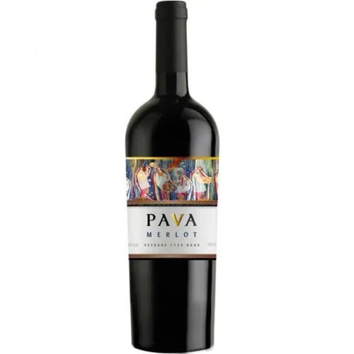 Вино PAVA Merlot, красное сухое, 0.75л 9.5-14% (DIS4820188110867)