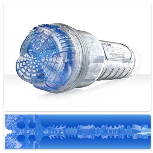 Мастурбатор Fleshlight Turbo Core Blue Ice, оральный секс (глубокое горло)