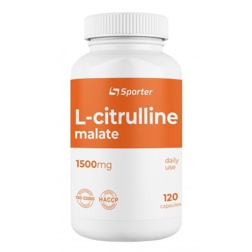 Аминокислота для спорта Sporter L-Citrulline malate 1500 mg 120 Capsules