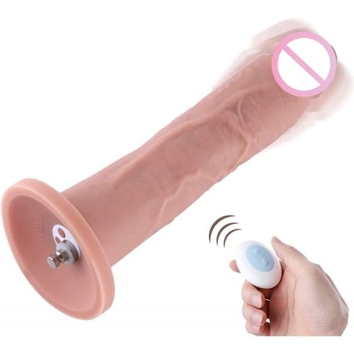 Фаллоимитатор 10.2″ с вибрацией для секс-машин Hismith Silicone Dildo with Vibe