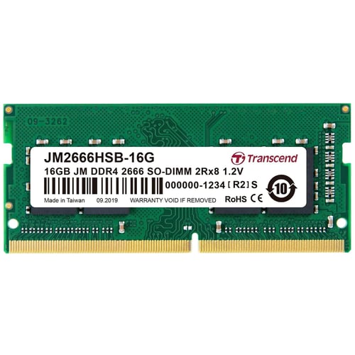 Transcend 16 GB SO-DIMM DDR4 2666 MHz JetRam (JM2666HSE-16G)