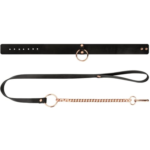 Ошейник с поводком Rosy Gold Collar with Leash Black: Производитель Rosy Gold