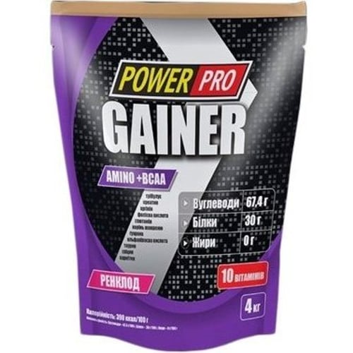 Power Pro Gainer 4000 g / 100 servings / Ренклод (Гейнери) (78178601)