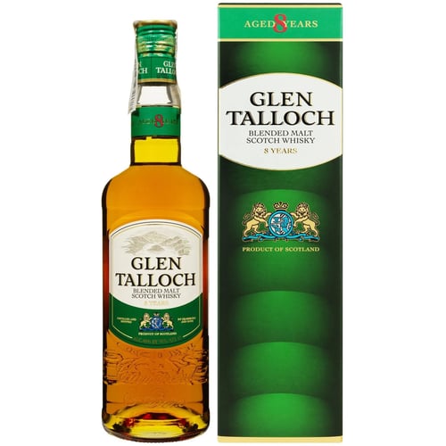 Виски Glen Talloch Pure Malt 8 YO Blended Malt Scotch 0.7 л 40% в коробке (FSH_8711114472349)