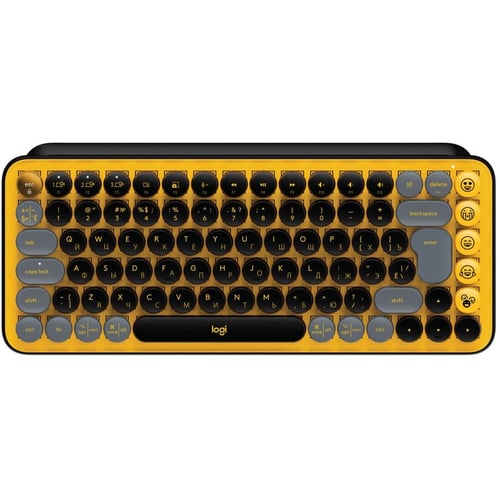 Клавиатура Logitech POP Keys Wireless Mechanical Keyboard UA Blast Yellow (920-010735)