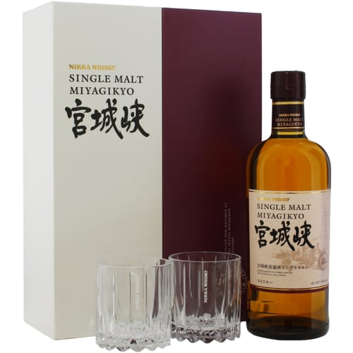 Виски Nikka Miyagikyo + 2 glasses GB 45% 0.7 л (BWT6502)