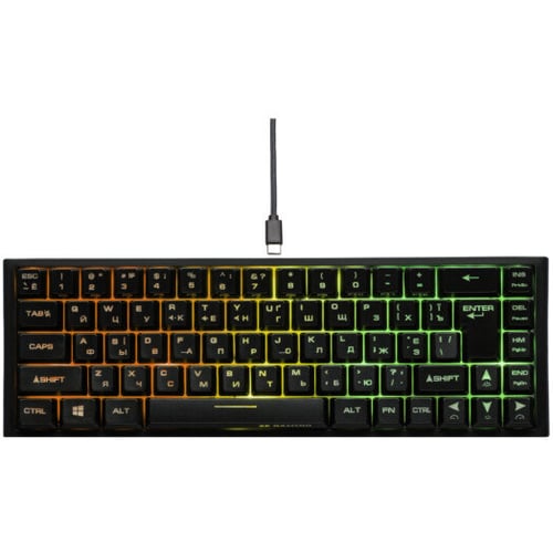 Клавіатура 2E KG360 RGB Wireless Black (2E-KG360UBK)