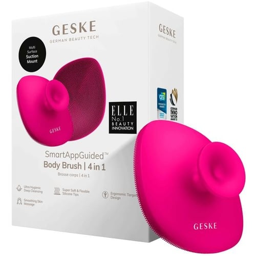 Электрощетка для тела GESKE Body Brush 4 в 1 Magenta (GK000704MG01)