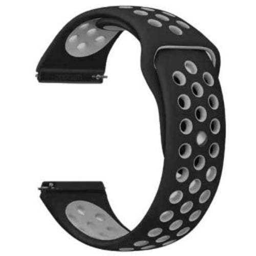 Becover Sport Band Vents Style Black/Gray for Xiaomi iMi KW66/Mi Watch Color/Watch S1 Active/Haylou LS01/LS05 (705801)