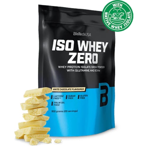 Протеїн BioTechUSA Iso Whey Zero 500 g / 20 servings / White Chocolate