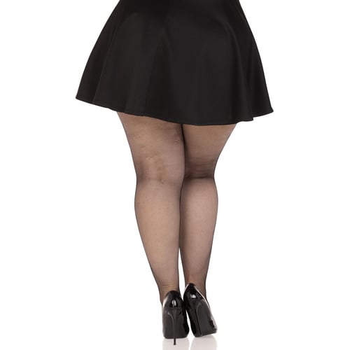 Колготки Leg Avenue Spandex micro net tights Black 1X/2X: Применение На ноги