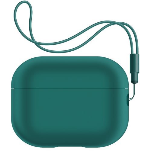 Чехол ArmorStandart Silicone Case with straps Dark Green (ARM68612) for Apple Airpods Pro 2