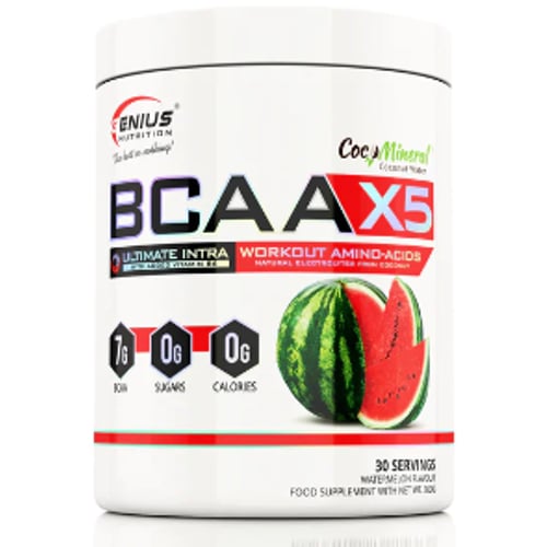 Аминокислота для спорта Genius Nutrition BCAA-X5 360 g / 30 servings / Watermelon