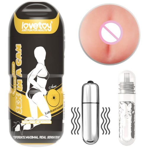 Мастурбатор с вибрацией LoveToy Sex In A Can Anus Stamina Tunnel Vibrating