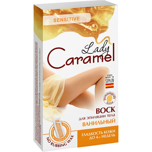 Caramel Віск для депіляції тіла ванільний 16 шт.