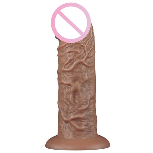 Фалоімітатор LoveToy Realistic Chubby Dildo Brown 10.5"