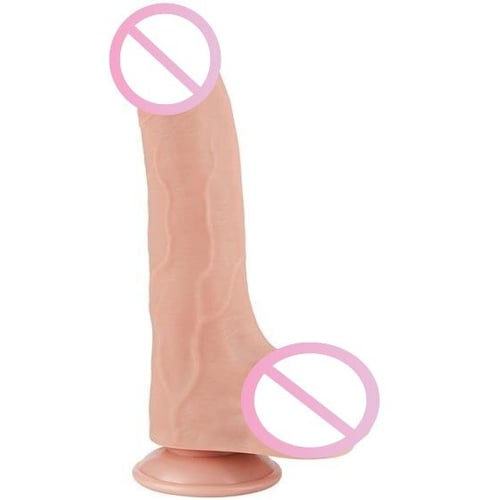 Фалоімітатор LoveToy Sliding-Skin Dual Layer Dong 8.5" Flesh