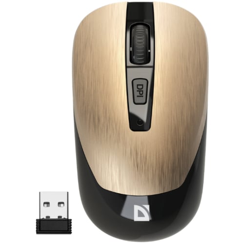 Мишка Defender Wave MM-995 Silent Wireless Gold (52994)