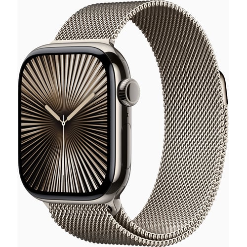 Apple Watch Series 10 42mm GPS+LTE Natural Titanium Case with Natural Milanese Loop