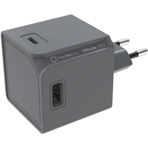 Зарядное устройство Allocacoc Wall Charger 2xUSB+2xUSB-C USBcube 65W PD Gray (DH1253GY/EUPD65)