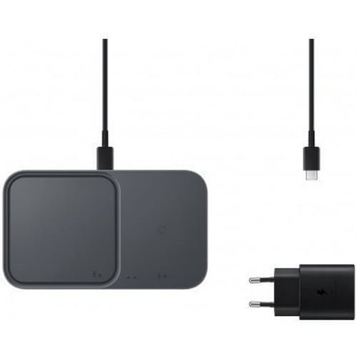 Зарядний пристрій Samsung Wireless Charger Duo (з TA) 15W Black for Smartphones and Galaxy Buds (EP-P5400TBEGEU)