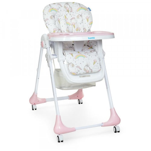 Стульчик для кормления Bambi M 3233 (unicorn pink)