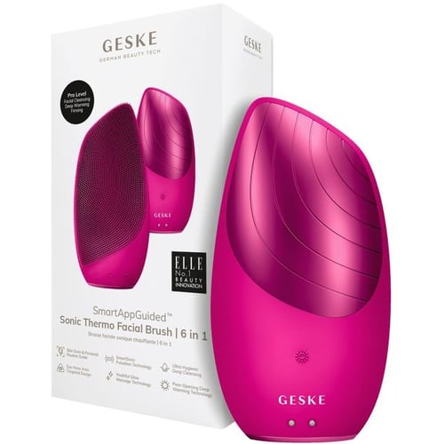 Звукова термощітка для обличчя GESKE Sonic Thermo Facial Brush 6 в 1 Magenta (GK000007MG01)