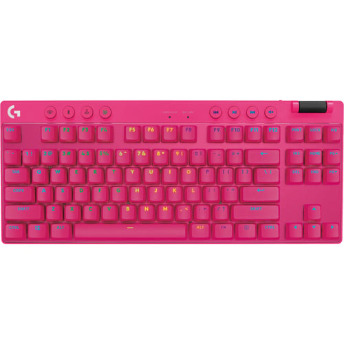 Клавіатура Logitech G Pro X TKL Lightspeed Tactile Magenta (920-012159)