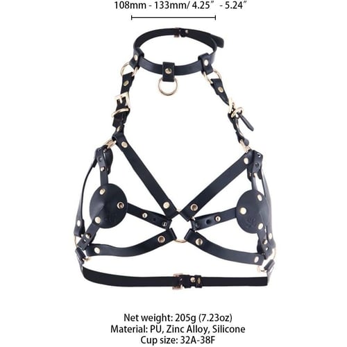 Портупея на груди LOCKINK Sevanda Queen Chest Harness with Removable Bra: Застосування На грудь