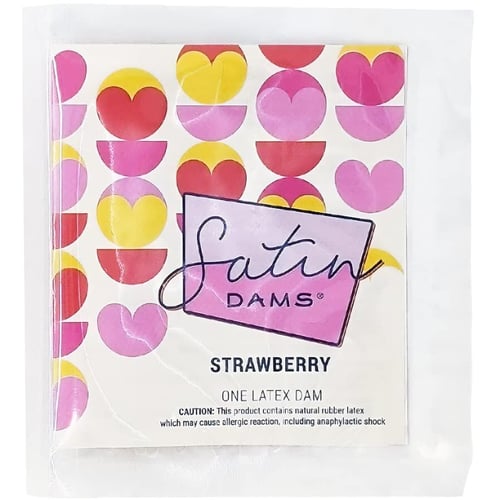 Латексная салфетка Satin Dams Strawberry 1 шт