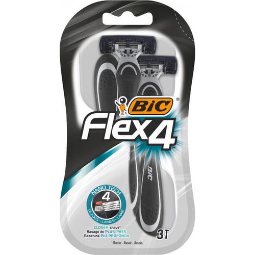 BIC Flex 4 Comfort Набір бритв без змінних картриджів 3 шт.