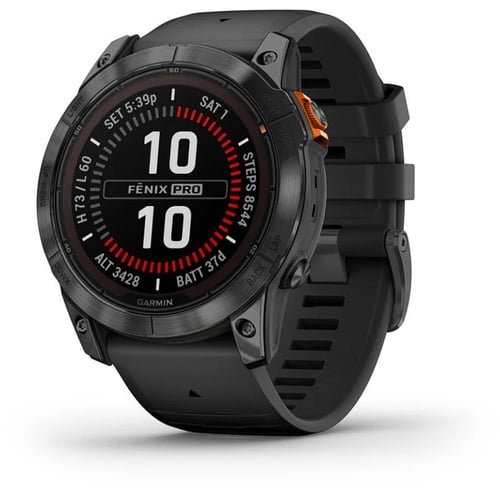 Смарт-часы Garmin Fenix 7X Pro Solar Slate Grey with Black Band (010-02778-01)