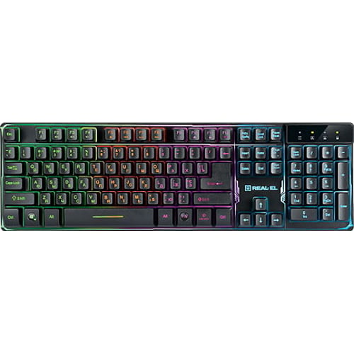 Клавіатура REAL-EL 8700 Gaming Backlit Black (EL123100015)