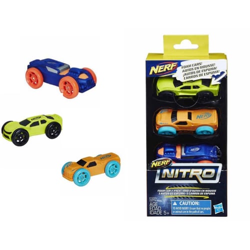 Игровой набор Hasbro Nerf Nitro Три машинки (E1237) 