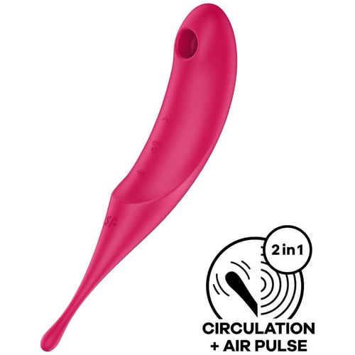 Вакуумный стимулятор Satisfyer Twirling Pro Red