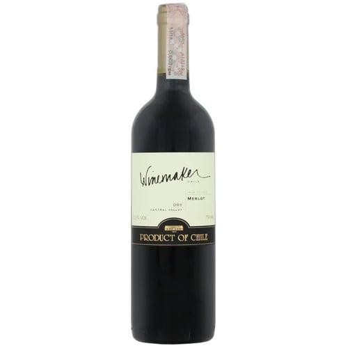 Вино Winemaker Merlot, красное сухое, 0.75л 13% (DIS7808765713189)