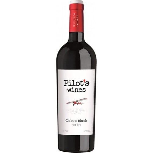 Вино Pilot’s Wines Одесское черное красное сухое 0.75 л (DIS_4820188112366)